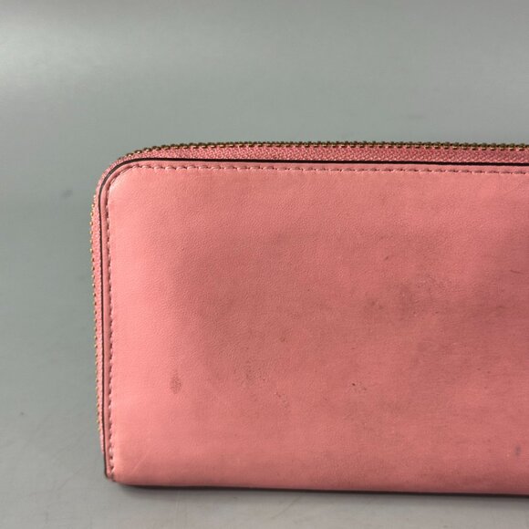 COACH Smooth Leather Slim Accordion Zip-Around Wallet, - Picture 5 of 15